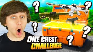 I won in Warzone doing the ONE CHEST CHALLENGE [upl. by Yer350]