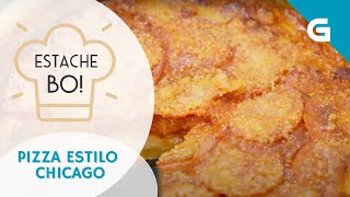 🍽️ Receita de PIZZA ESTILO CHICAGO [upl. by Elletsirk]