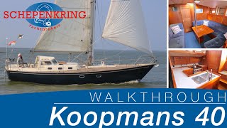 Koopmans 40 for sale  Yacht Walkthrough   Schepenkring Lelystad [upl. by Ayle]