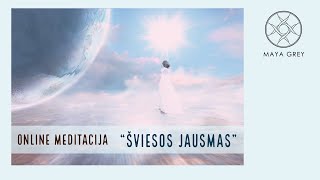 RytoVakaro meditacija lietuviškai ŠVIESOS JAUSMAS Laisvė 9 [upl. by Ylehsa]