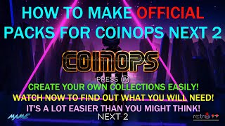 CoinOPS Next 2 Preview How To Make Your Own Official Packs For Next 2 [upl. by Prochoras]