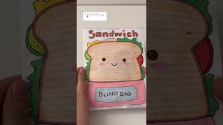 Sandwich blind bag blindbag paperdiy papercraft diy papersquishy asmr asmrunboxing [upl. by Deane]