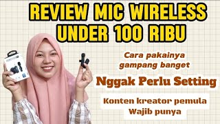 REVIEW dan CARA MENGGUNAKAN WIRELESS LAVALIER MICROPHONE [upl. by Richardson]