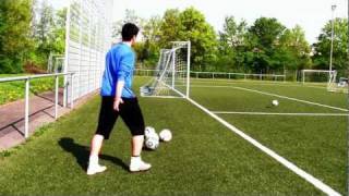 DAVID BECKHAM FREE KICK STYLE  CURVE TECHNIQUE FOOTBALL  CURVE FREE KICKS [upl. by Lethia942]