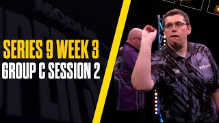 CAN THE DEBUTANT STRIKE GOLD👀 🤔  Darts  Series 9 Week 3  Group C Session 2 [upl. by Gail859]