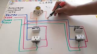 CLASE 8 Como conectar interruptores de escalera y toma corrientes juntos [upl. by Ignacius]