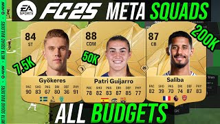 FC 25  Best META Starter Squads ALL BUDGETS 50k  100k  250k  500k 750k  1M  15M [upl. by Toolis]