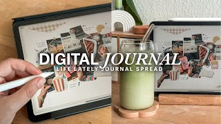 Digital Journal with me Life Lately Weekly Recap iPad Journal Goodnotes Documenting Life [upl. by Oeram856]