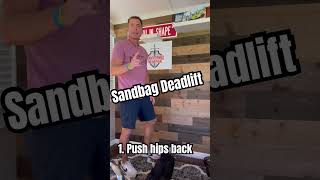 Sandbag exercise deadlift using sandbags fitness exercises [upl. by Earla]