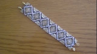 Boncuk Dokuma Tekniği İle Bileklik Yapımı  DIY Bracelets [upl. by Elokyn]