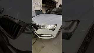 Do you want this headlamp washer in skodaslavia skodaindia skodasuperb headlamp headlampwasher [upl. by Earahs]