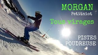 ⛷ SKI CARVING 0 MORGAN Petitniot skieur  Tous virages  Pistes  Poudreuse [upl. by Urba746]