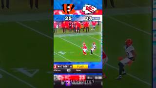 The Final Moments of the Bengals vs Chiefs Game 🏈🏈🏈 nfl shorts [upl. by Schertz]