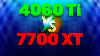 RTX 4060 Ti vs RX 7700 XT Какую видеокарту взять Лучшая видеокарта для FullHD [upl. by Erbas]