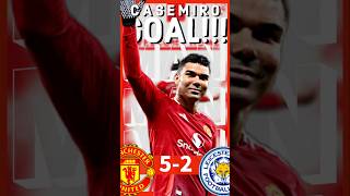 Casemiro second goal  Manchester united vs Leicester city highlights casemiro manchesterunited [upl. by Akinahs]