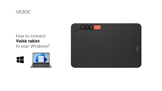 How to connect your tablet to WindowsampLinux  Veikk [upl. by Vachill866]