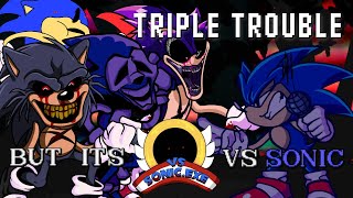 THERE ARE FOUR OF YOU NOW Triple Trouble but its SonicEXE Update 15 vs Sonic [upl. by Aydiv]