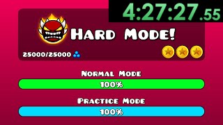 I Speedran Geometry Dash HARD Mode [upl. by Trellas]