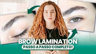 APRENDA a fazer BROW LAMINATION  Duda Santiago [upl. by Means]