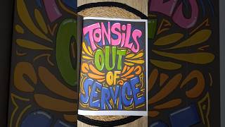 Tonsils Out Of Service ⚠️🎨 tonsil tonsillitis coloringbook [upl. by Sille]