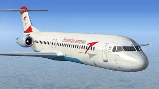 Microsoft Flight Simulator X  Vienna  Berlin  Digital Aviation Fokker 100 [upl. by Denny]