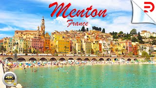 Menton  France  Exploring the Rivieran Resort From Menton to Menton Garavan Station  4K  UHD [upl. by Kcirednek]