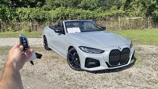 2023 BMW 430i Convertible Start Up Exhaust Test Drive Walkaround POV and Review [upl. by Aninay]