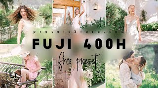 Fuji 400H — Professional Lightroom Preset  Premium DNG  Tutorial  Light Mobile Preset [upl. by Gonnella]