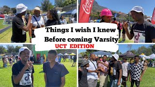 Things I wish I knew before Coming to UniversityUCTUniversity of Cape Town [upl. by Moyer]