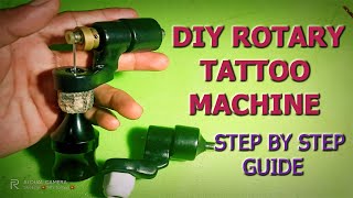 DIY HOMEMADE TATTOO ROTARY MACHINE GUIDE tutorial [upl. by Aroon298]