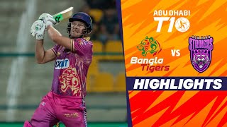 Bangla Tigers vs New York Strikers  Abu Dhabi T10  Match 5  Highlights  JioCinema amp Sports18 [upl. by Enileme]