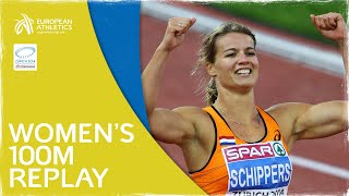 Dafne Schippers Sprints To 100m Glory  Final Replay Zurich 2014 [upl. by Denae553]