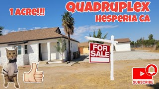 Quadruplex en Hesperia CA  1 Acre [upl. by Marianna]