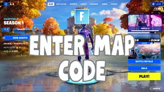 How to Enter Map Code on Fortnite 2024 [upl. by Hildegaard22]