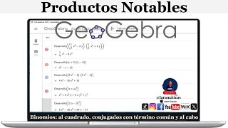 Productos Notables en GeoGebra [upl. by Ahseek]