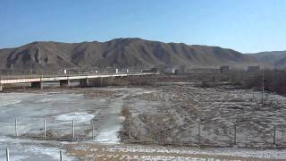 A view of North Korea from across the Tumen River 28 January 2012 [upl. by Dhaf110]