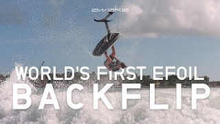 Worlds First Backflip on an eFoil [upl. by Skipton8]