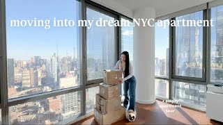 moving into my dream NYC apartment empty apartment tour amp living alone [upl. by Anaiviv]