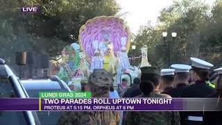 Waiting for Lundi Gras parades in New Orleans Metairie [upl. by Gersham]