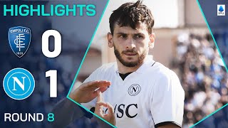 EMPOLINAPOLI 01  HIGHLIGHTS  Kvaratskhelia penalty keeps Napoli run going  Serie A 202425 [upl. by Khoury]