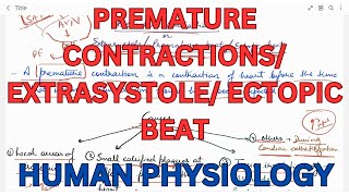 Ectopic beat premature contractions Extra systole premature beat [upl. by Emolas]