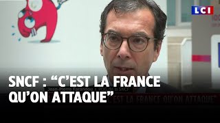 Sabotage des lignes TGV  quotCest la France quon attaquequot déclare le PDG de la SNCF [upl. by Ahsihat]