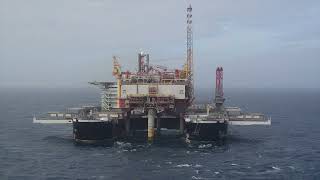 Pioneering Spirit removing the Yme topsides [upl. by Schmeltzer]