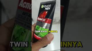 Garnier men twinpack lebih hemat atasi jerawat dan muka berminyak jerawat mukaberminyak [upl. by Narhet]