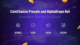 CoinChance Presale and AlphaDrops Bot  Legit Drops  Verified Presales [upl. by Byrdie]