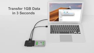 QGeeM SATAIDE TO USB 30 Adapter [upl. by Onilegna295]