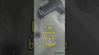 How To Unclog A Bathtub Drain shorts drain diy howto fixit [upl. by Conny111]