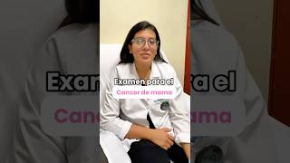 Examen para el cancer de mama examenes cancer bionat [upl. by Caterina]