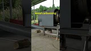 Wood charcoal solution using carbonization furnace for charcoal making from wood  Charcoal machine [upl. by Amsden]