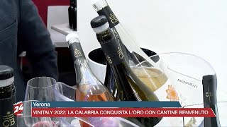 Verona Vinitaly 2022 la Calabria conquista loro con Cantine Benvenuto [upl. by Neenaej]